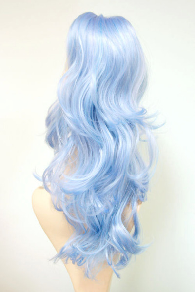 P-18-911【水色系】 ポニーテール cyperous-cosplay