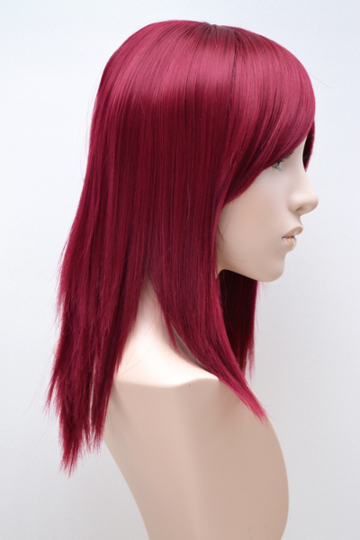 w14-FST-40-118【ワインレッド】 レースウィッグ cyperous-cosplay