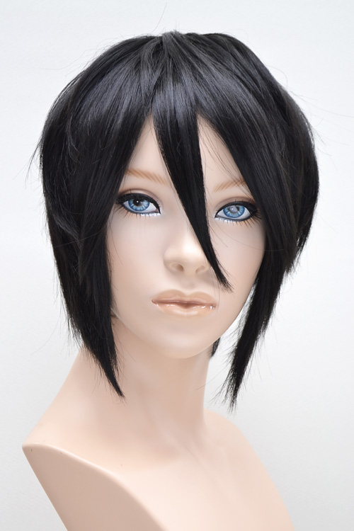 カットウィッグ w14-SC-711-11B【ハードブラック】 レースウィッグ cyperous-cosplay