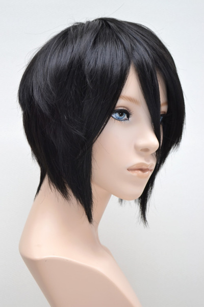 w14-SC-711-11B【ハードブラック】 レースウィッグ cyperous-cosplay